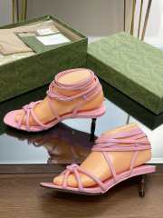 Gucci high heeled sandal in pink 4.5cm - 5