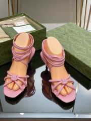 Gucci high heeled sandal in pink 4.5cm - 3