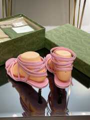 Gucci high heeled sandal in pink 4.5cm - 2