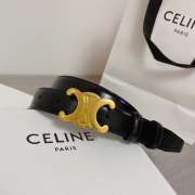 Celine logo belt in black width 2.5cm - 1