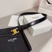 Celine logo belt in black width 2.5cm - 6