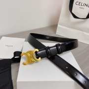 Celine logo belt in black width 2.5cm - 3