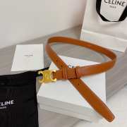 Celine logo belt in brown width 2.5cm - 2