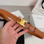 Celine logo belt in brown width 2.5cm - 3