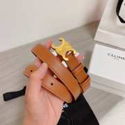 Celine logo belt in brown width 2.5cm - 4