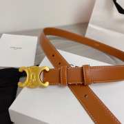 Celine logo belt in brown width 2.5cm - 5