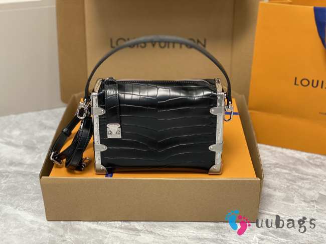 Louis Vuitton Petite Malle Handbag In Black 21x14x6cm - 1