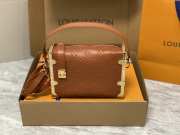 Louis Vuitton Petite Malle Handbag In Brown 21x14x6cm - 1