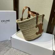 Celine Brown Triomphe Classic Panier In Palm 19x20x10cm - 6