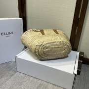 Celine Brown Triomphe Classic Panier In Palm 19x20x10cm - 2