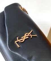 YSL Calypso Padded Lambskin Chain Bag In Black 26x14x7cm - 5