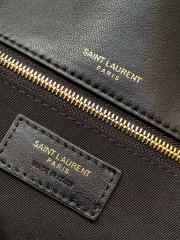 YSL Calypso Padded Lambskin Chain Bag In Black 26x14x7cm - 2