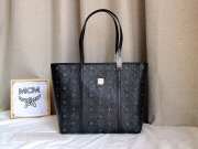 MCM Reversible Liz Shopper Cognac Bag In Black 36x31x14cm - 1