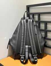 Loewe Debossed leather backpack in black 40x20x50cm - 6