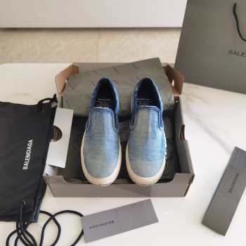 Balenciaga denim slip on 