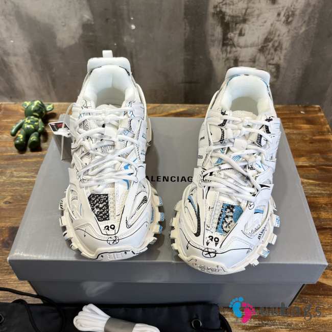 Balenciaga Triple S Sneaker In White - 1