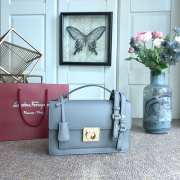 Ferragamo Gancini bag in blue 24.5x7x15.5cm - 1