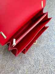 Ferragamo Gancini bag in red 24.5x7x15.5cm - 3