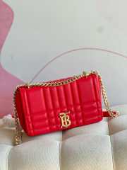 Burberry small lola crossbody bag in red 23x6x13cm - 1