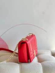 Burberry small lola crossbody bag in red 23x6x13cm - 6