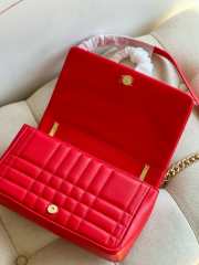 Burberry small lola crossbody bag in red 23x6x13cm - 5