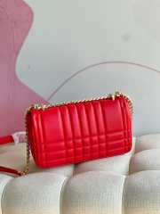 Burberry small lola crossbody bag in red 23x6x13cm - 3