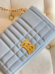 Burberry small lola crossbody bag in blue 23x6x13cm - 2