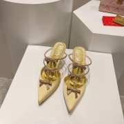 Rene Caovilla high heels in yellow 7.5cm/9.5cm - 2