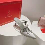 Rene Caovilla high heels in silver 7.5cm/9.5cm - 4