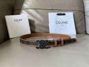 Celine belt brown and black width 2.5cm - 1