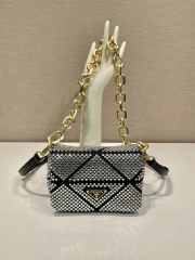 Prada handbag new silver 17x11.5x6.5cm - 1