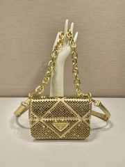 Prada handbag new gold 17x11.5x6.5cm - 1