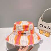 Jacquemus Hat In Pink & Orange H001 - 1