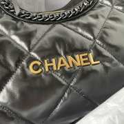 Chanel tote bag in black with gold hardware 38x23x11cm - 2