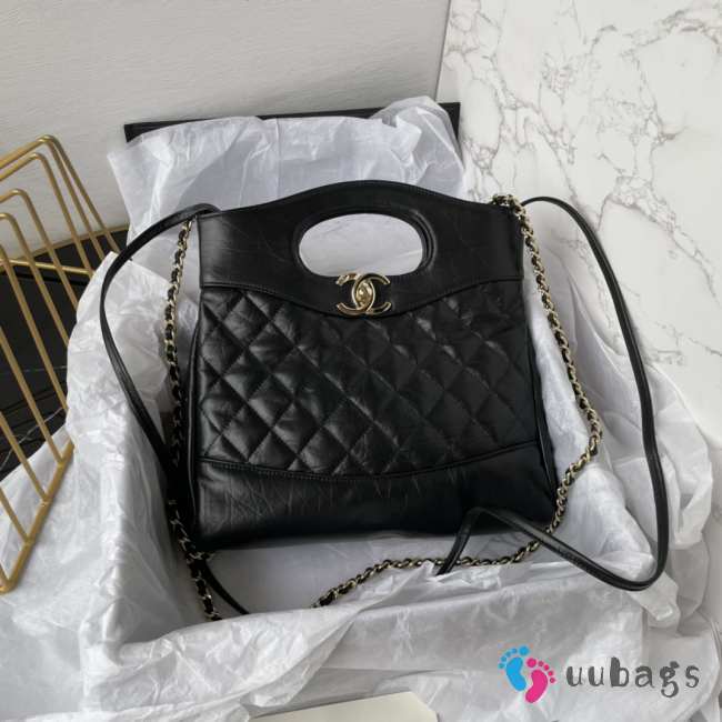 Chanel shopping bag in black 22x23x5.5cm - 1