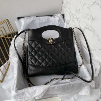 Chanel shopping bag in black 22x23x5.5cm