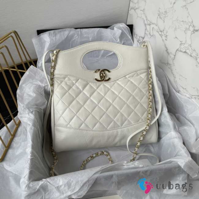 Chanel shopping bag in white 22x23x5.5cm - 1