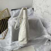 Chanel shopping bag in white 22x23x5.5cm - 3