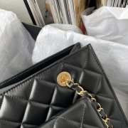 Chanel shopping bag in black 28x24x10cm - 5