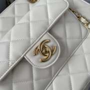 Chanel shopping bag in white 28x24x10cm - 5