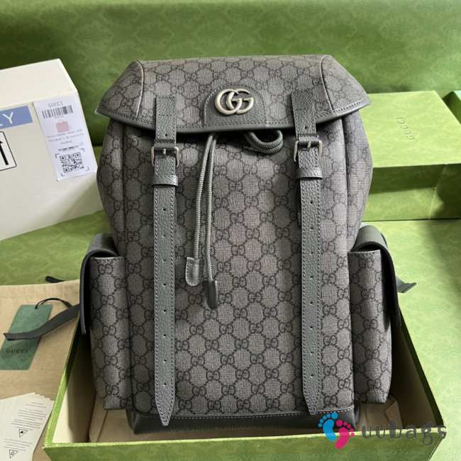 Gucci double G backpack in gray 40x24x16cm - 1