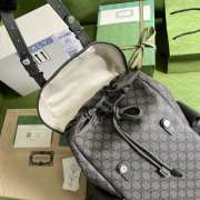 Gucci double G backpack in gray 40x24x16cm - 3