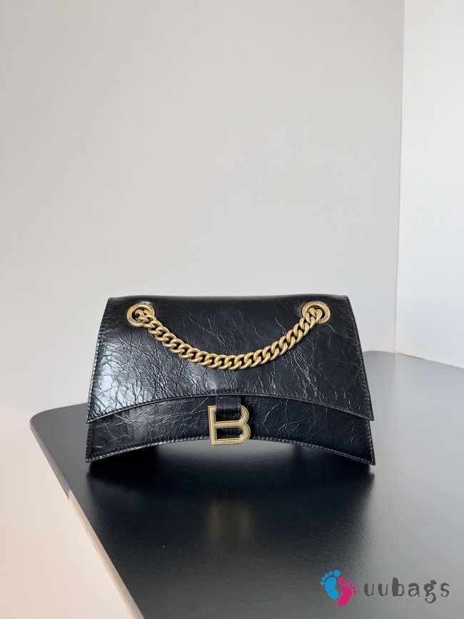 Balenciaga Crush In Black 25.5x10x15.5cm - 1