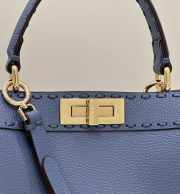 Fendi Peekaboo I See U In Blue 33×12×25cm - 3