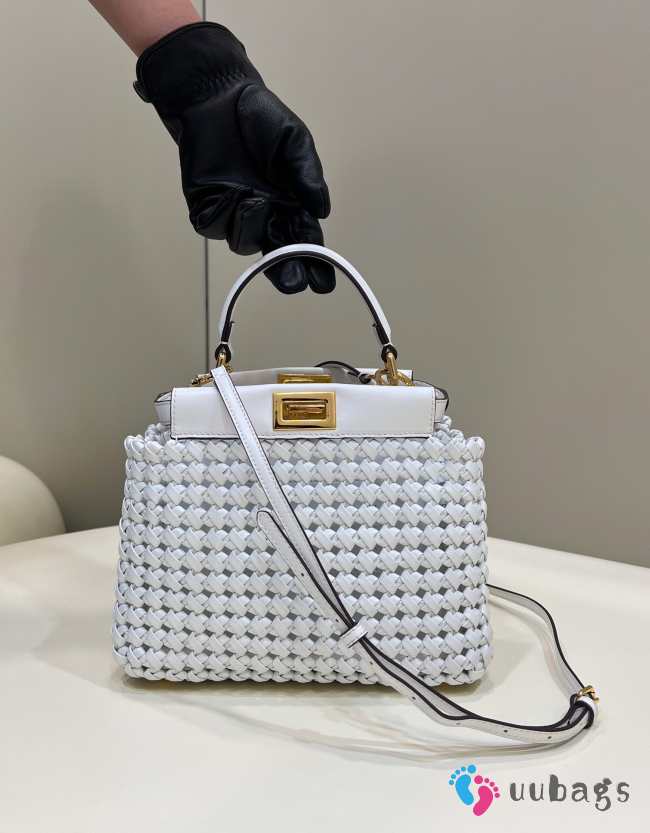 Fendi Peekaboo In White 23cm - 1