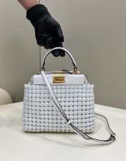 Fendi Peekaboo In White 23cm - 1