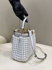 Fendi Peekaboo In White 23cm - 5