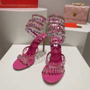 Rene Caovilla Chandelier High Heels In Pink - 1