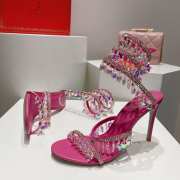 Rene Caovilla Chandelier High Heels In Pink - 6