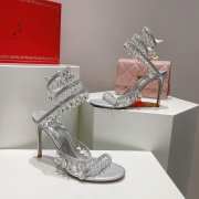 Rene Caovilla Chandelier High Heels In Silver - 2